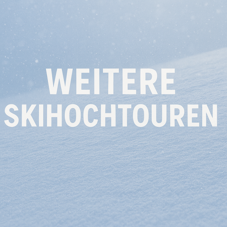 Weitere Skihochtouren auf schneebedecktem Hintergrund.